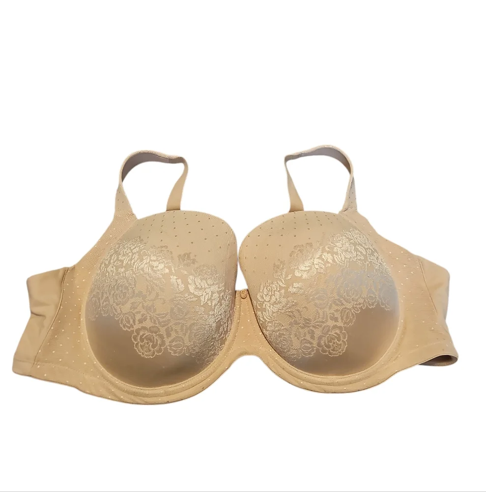 Soma Stunning Support Full Coverage Nude Underwire Bra Sz 44DD New_2